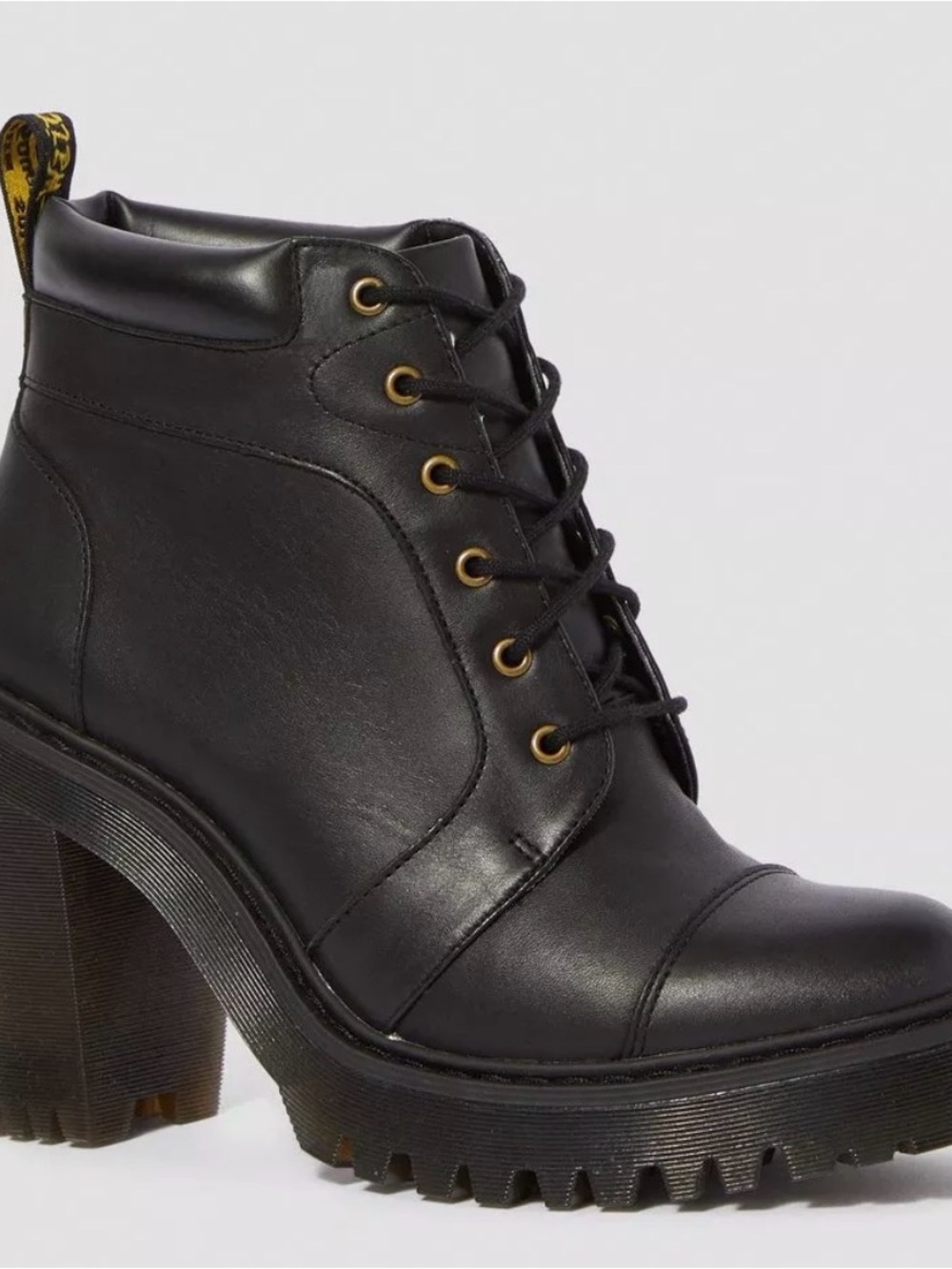 Doc Martens Averil Leather Heeled Ankle Boots
